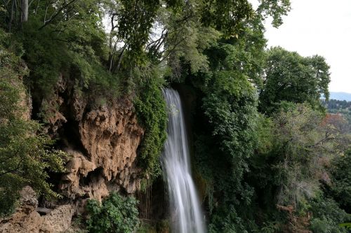 waterfall nature landscape