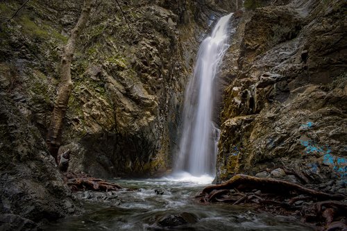 waterfall  water  nature