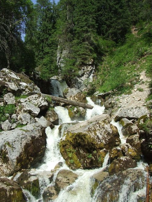 waterfall karst stream
