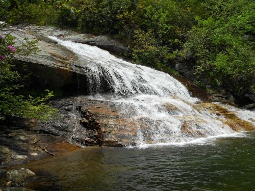 waterfall rock nature