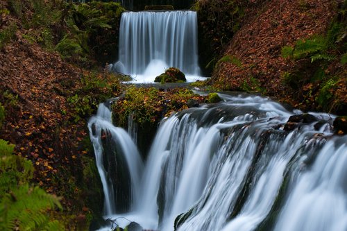 waterfall  fall  water