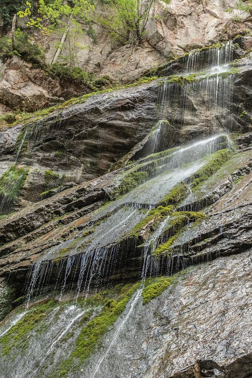 waterfall  mountains  gorge