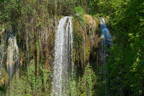 waterfall  water  nature