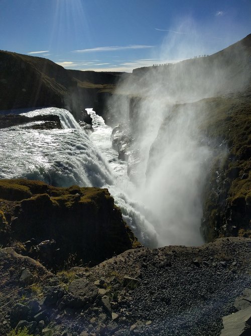 waterfall  nature  water