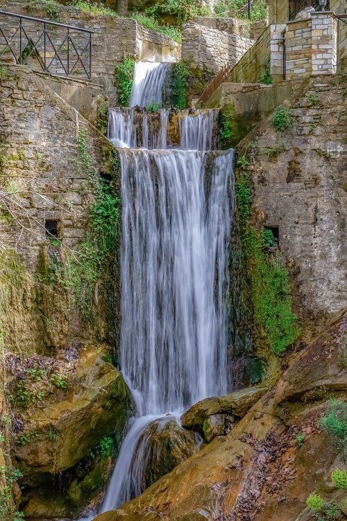 waterfall  countryside  nature
