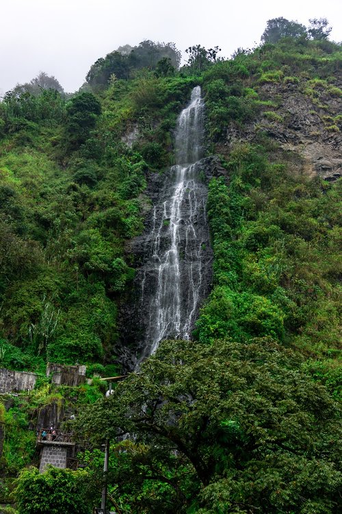 waterfall  nature  water