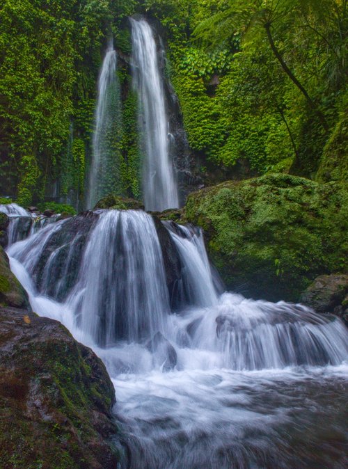 waterfall  nature  landscape