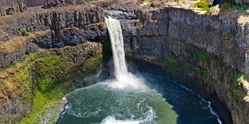 waterfall  canyon  landscape