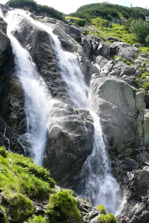 waterfall tatry nature