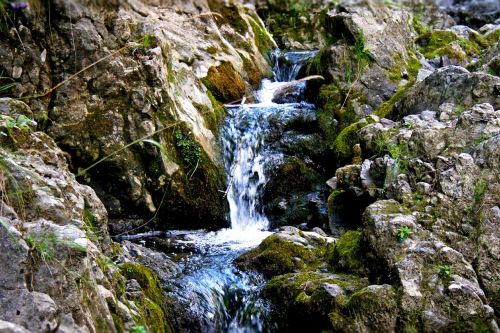 waterfall summer clear