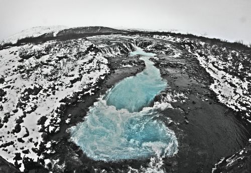 waterfall landscape water