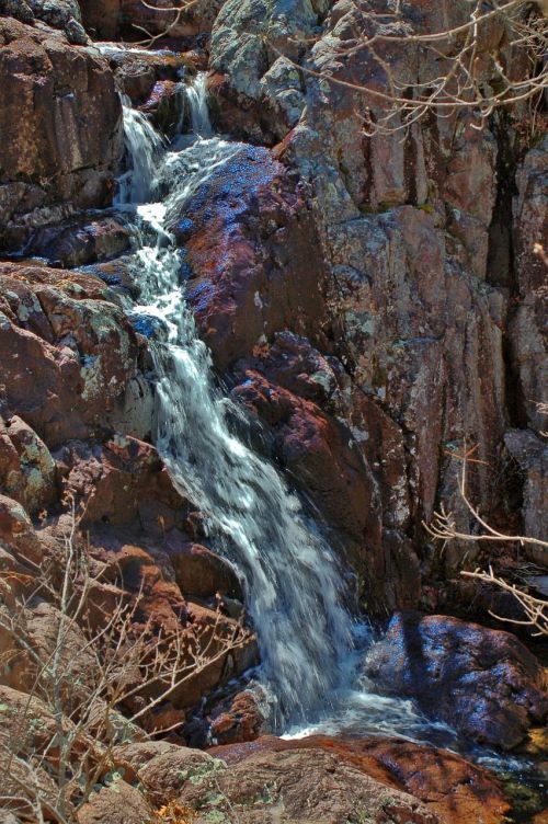 waterfall nature landscape