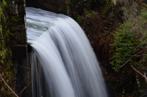 waterfall channel autumn