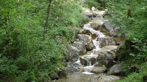 waterfall nature landscape