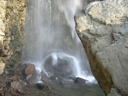 waterfall rock water