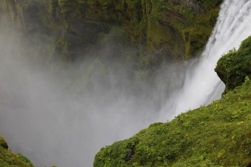 waterfall landscape top view