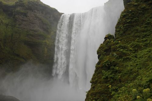 waterfall landscape top view