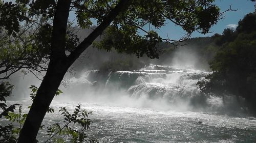 waterfall cascade nature