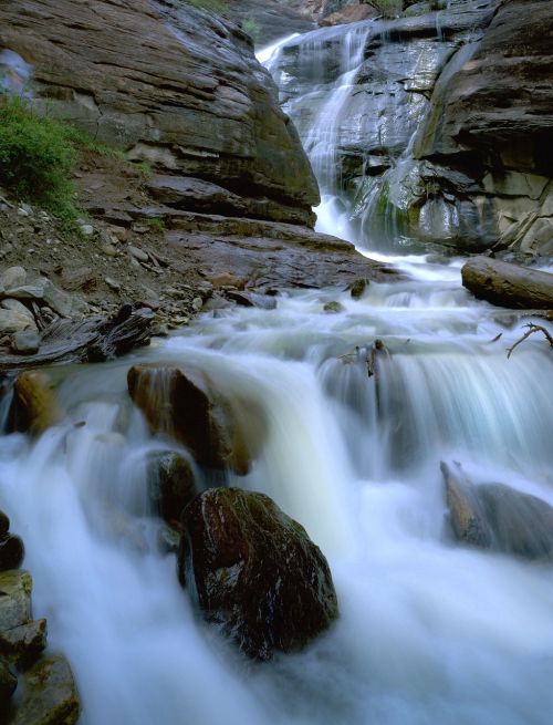waterfall stream rocks