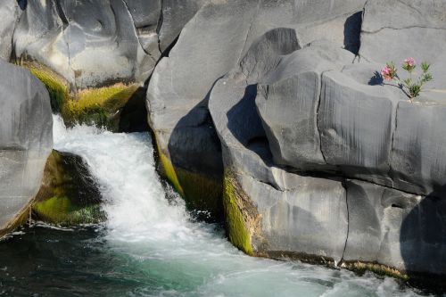 waterfall rock river