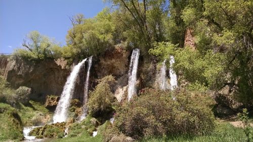waterfall mountain natural