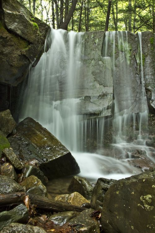 waterfall fall water