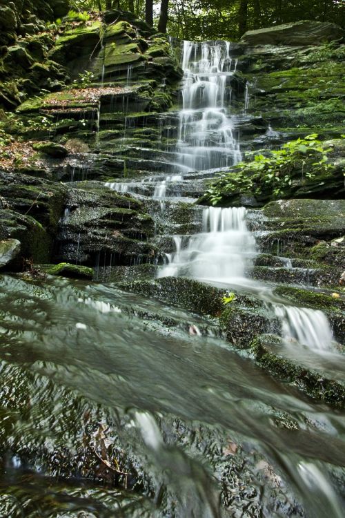 waterfall cascade water