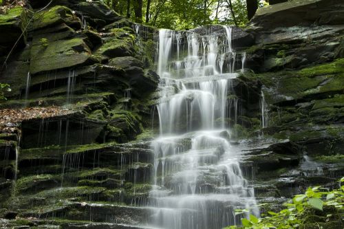 waterfall cascade water
