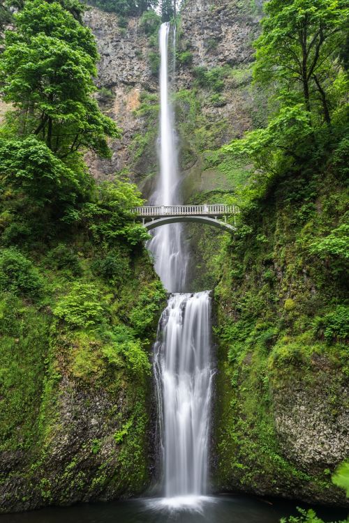 waterfall nature water