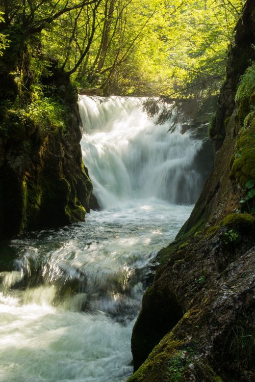 waterfall grundlsee austria