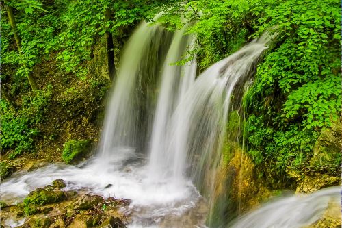 waterfall nature forest