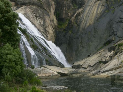 waterfall rocks river