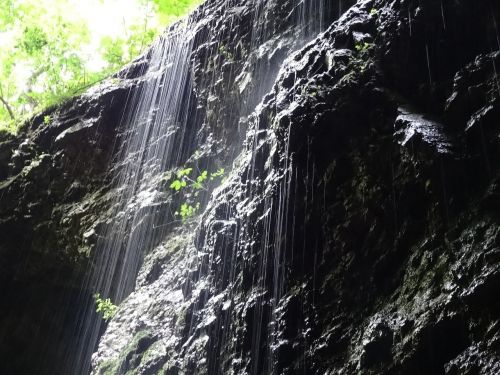 waterfall gorge canyon