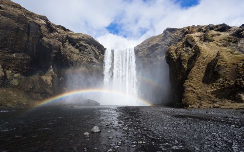 waterfall rainbow river