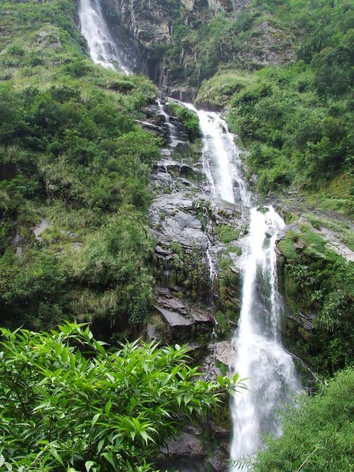 waterfall green nature