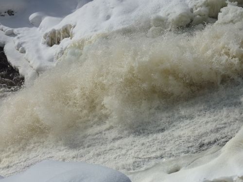 Waterfall In Winter