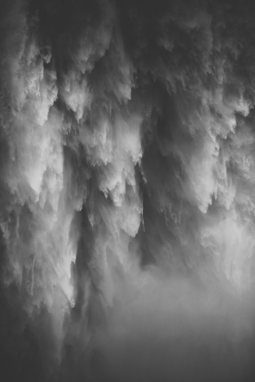 waterfalls black and white b w