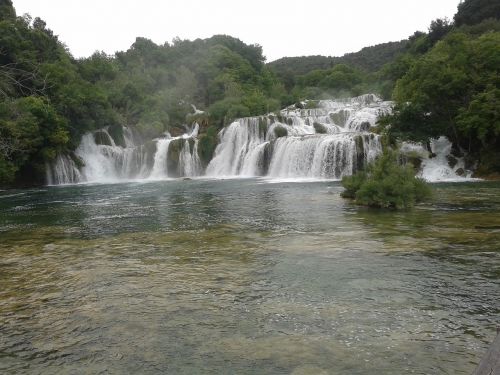 waterfalls river krka nacional park krka