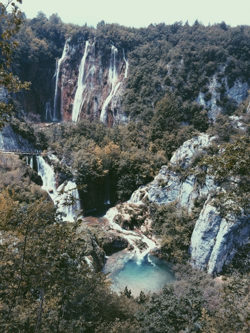 waterfalls nature spring