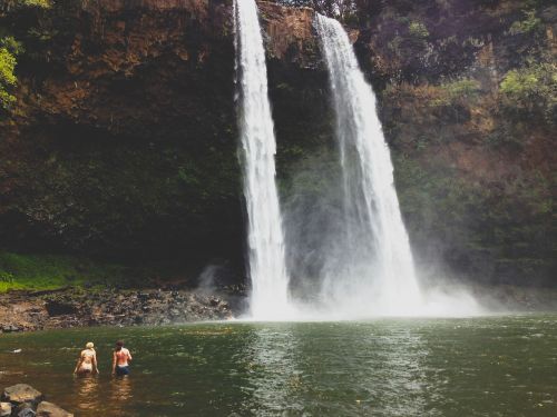 waterfalls swimming swimsuits