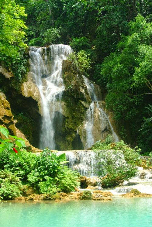 waterfalls cascade flowing