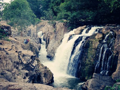 waterfalls cascade rock