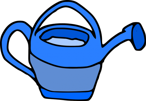 watering can blue watering-can