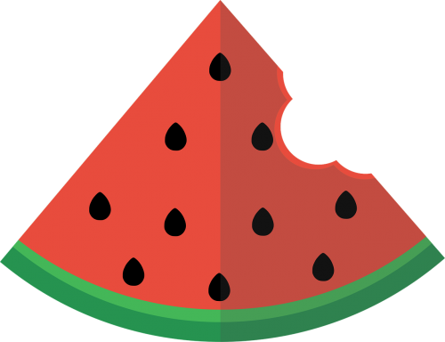 watermelon flat slice
