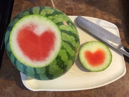 watermelon heart fruit