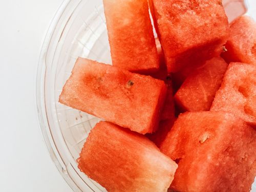 watermelon pieces juicy