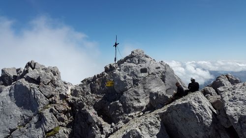 watzmann middle peak rock berchtesgadener land