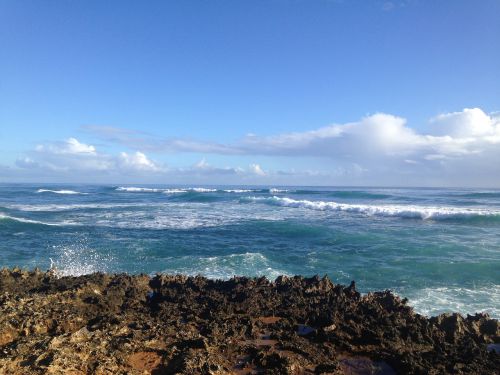 wave coast sky