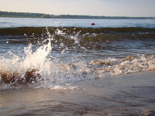 wave beach sand