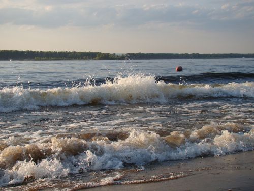 wave beach sand